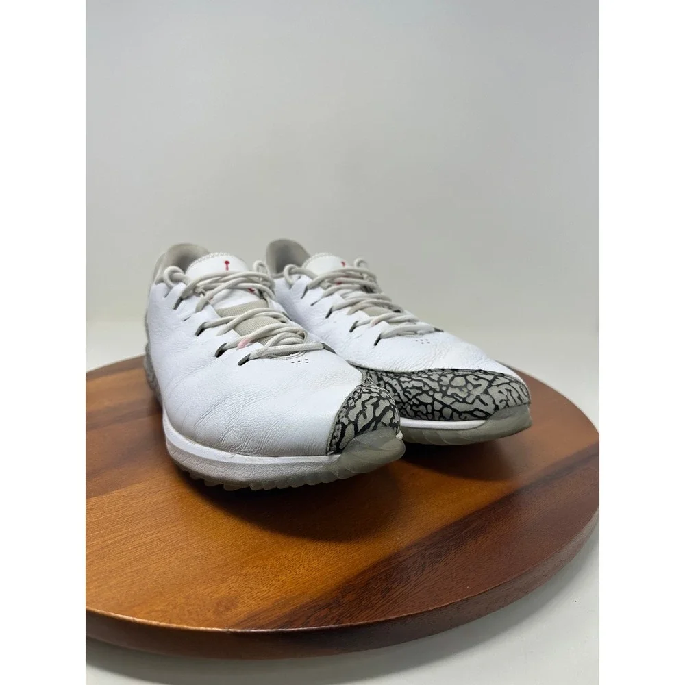 Jordan ADG Golf Shoes Size 11.5 White Cement Elephant Print AR7995-100